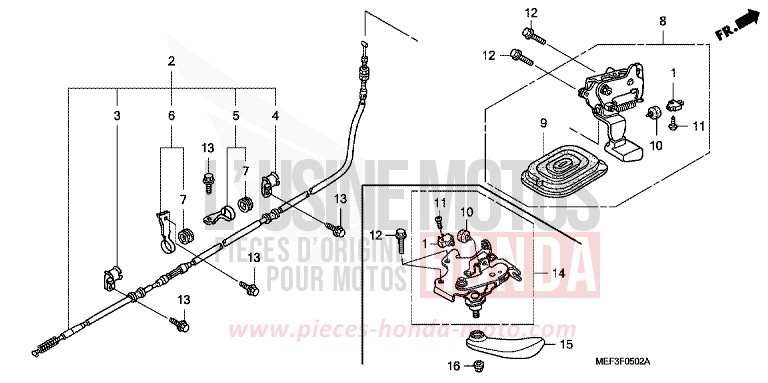 PARKING BRAKE for SW-T400 ABS PEARL SUNBEAM WHITE (NHA66) from 2009